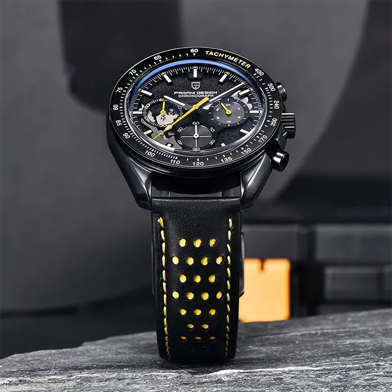 Pagani Design Chronograph Black Dial Men's Watch-  PD-1779